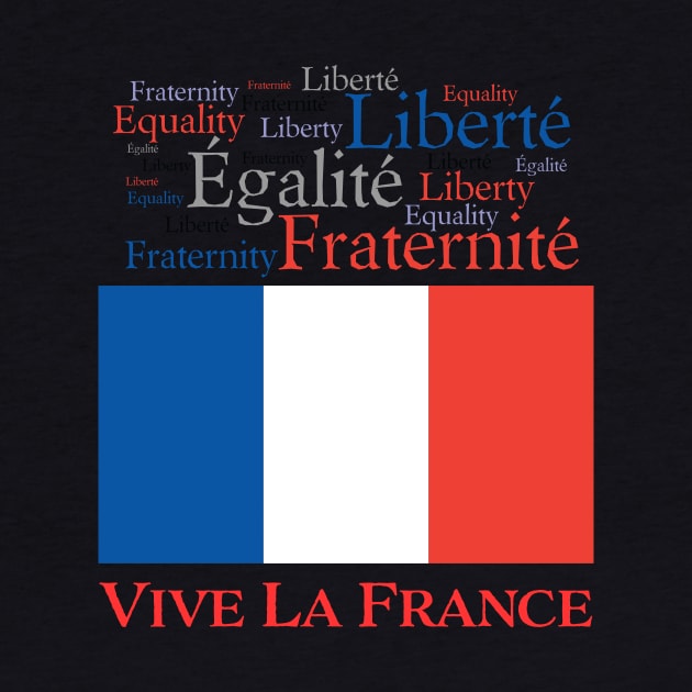 Vive La France French Flag and Motto by AntiqueImages